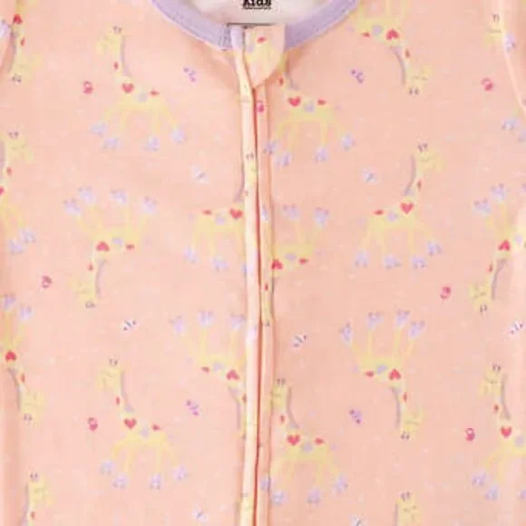 3-pack Kids Headquarters Kids' Cotton Sleepers, Giraffe - Picture 7 of 7